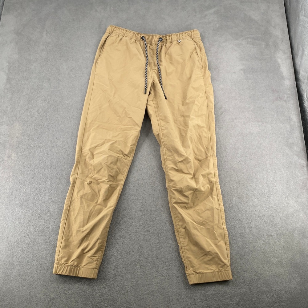 Hurley Mens Tan Khaki Stretch Performance Jogger Pants Size Medium 7149